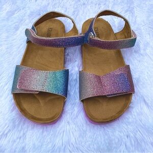 Krabor Metallic Rainbow Sparkle Sandals
